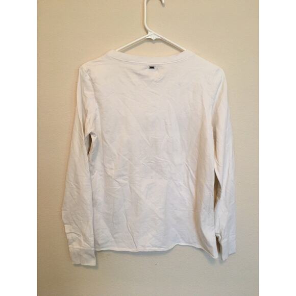Miele Oh Darling Go Buy A Personality T Shirt Size Small White Long Sleeve - Picture 2 of 4